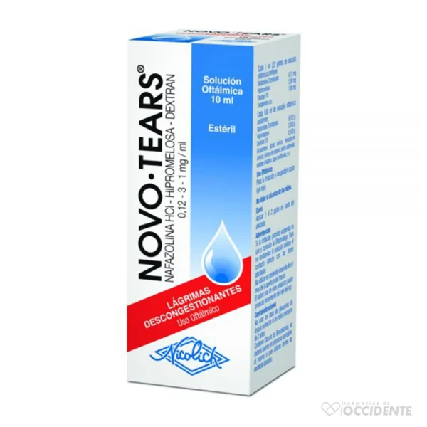 NOVO-TEARS SOLUCION OFTALMICA 0.012%/0.3%/0.1% X 10ML