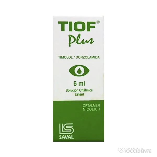 TIOF PLUS SOLUCION OFTALMICA 0.5%/0.2% X 6ML