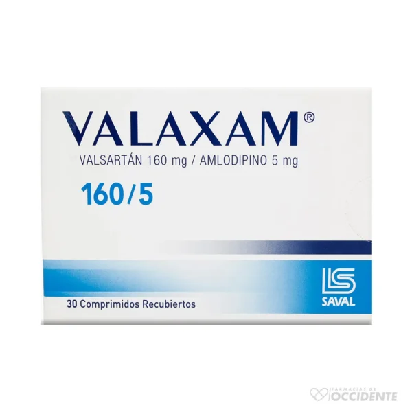 VALAXAM COMPRIMIDOS 160MG/5MG X 30