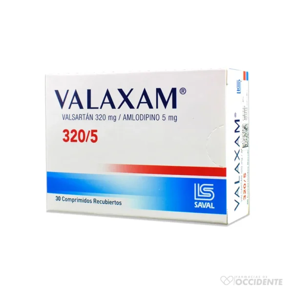 VALAXAM COMPRIMIDOS 320MG/5MG X 30