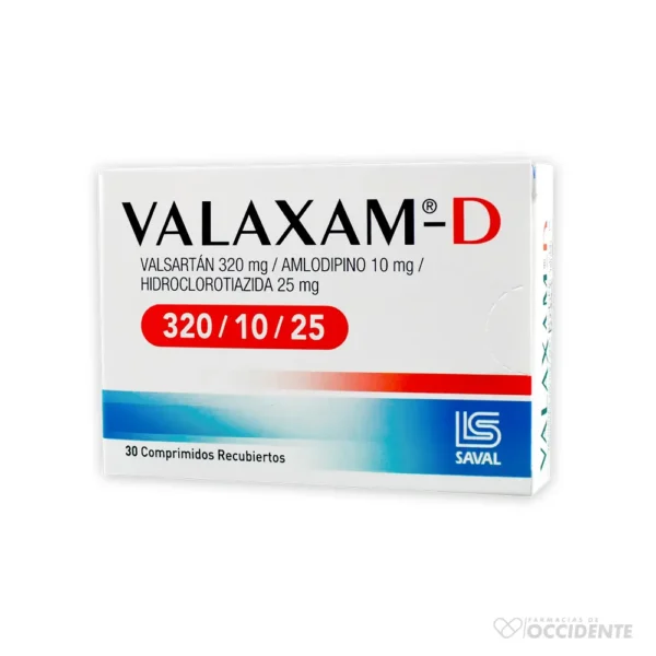 VALAXAM-D COMPRIMIDOS 320/10/25 x 30