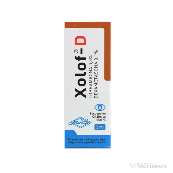 XOLOF-D SUSPENSION OFTALMICA 0.3%/0.1 X 5ML