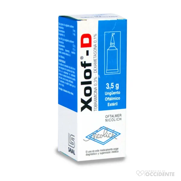 XOLOF-D UNGUENTO OFTALMICO 0.3%/0.1% X 3.5G