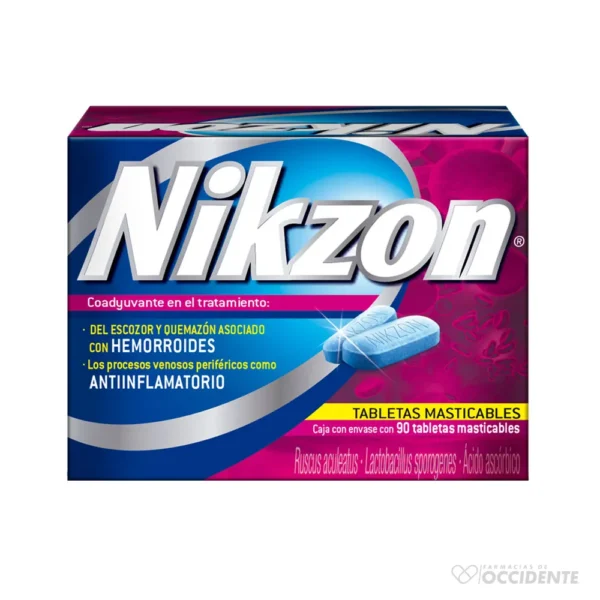 NIKZON TABLETAS MASTICABLES X 10 (CAJA 9 BLISTER)