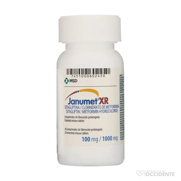 JANUMET XR TABLETAS 100/1000MG X 28