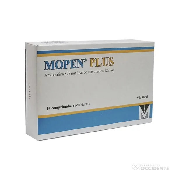 MOPEN PLUS COMPRIMIDOS 875MG/125MG X 14