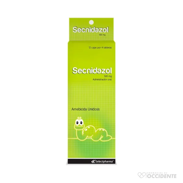 SECNIDAZOL 500mg TABLETA X 4 (CAJA DE 12 BLISTER). SELECTPHARMA