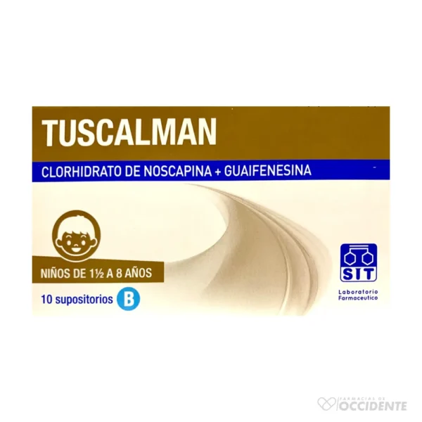 TUSCALMAN BERNA B SUPOSITORIO UNIDAD (CAJA 10)