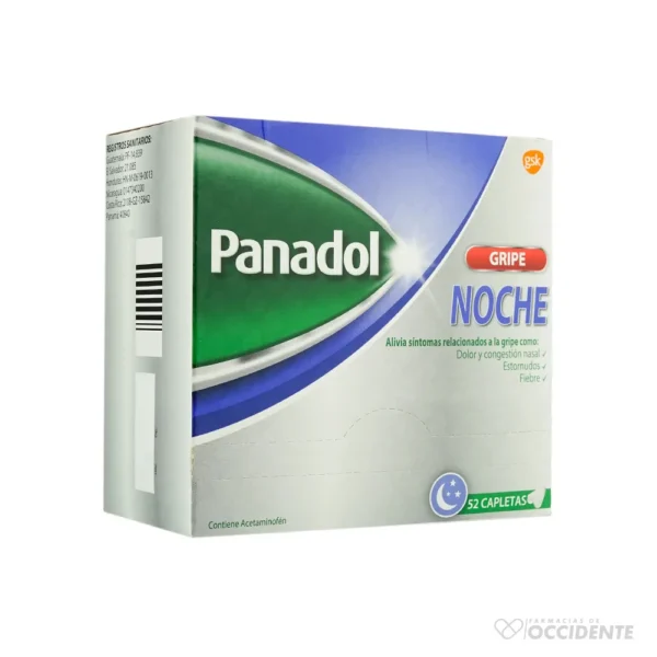 PANADOL GRIPE NOCHE X SOBRE 2TAB (CAJA 26 SOBRES)