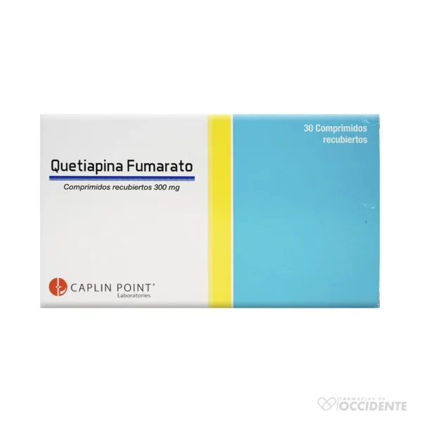 QUETIAPINA FUMARATO TABLETAS 300MG X 30. CAPLIN POINT