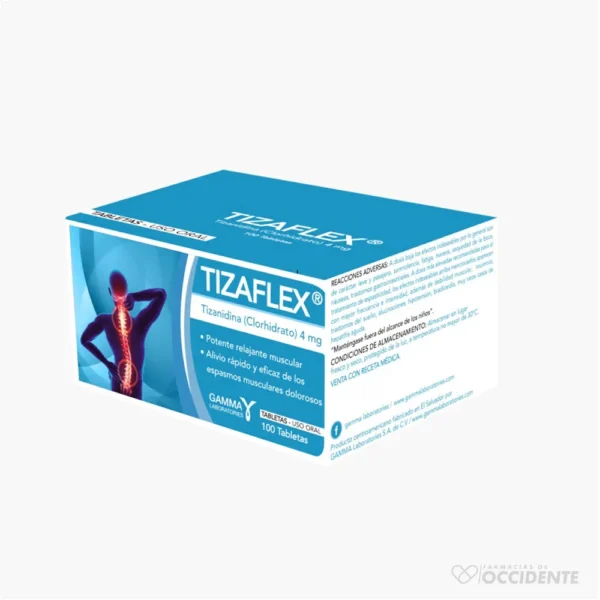 TIZAFLEX TABLETAS 4MG X 10 (BLISTER)