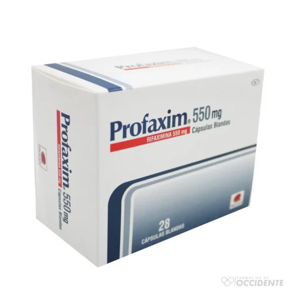 PROFAXIM CAPSULAS 550MG X 1 (CAJA DE 28 UNIDADES)