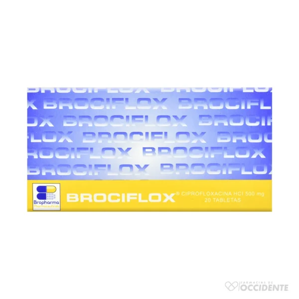 BROCIFLOX TABLETAS 500MG X 1 BLISTER (CAJA 2 BLISTER)