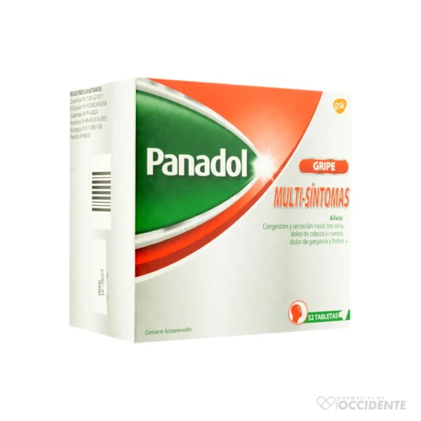 PANADOL GRIPE MULTISINTOMAS X SOBRE 2TAB (CAJA 26 SOB)