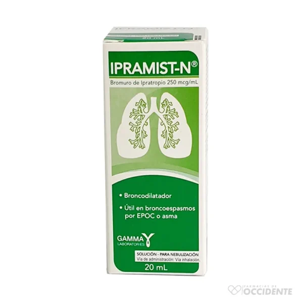 IPRAMIST-N 250MCG/ML SOL. PARA NEBULACION X 20ML