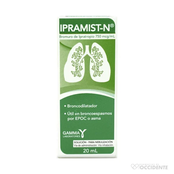 IPRAMIST-N 750MCG/ML SOL. PARA NEBULACION X 20ML