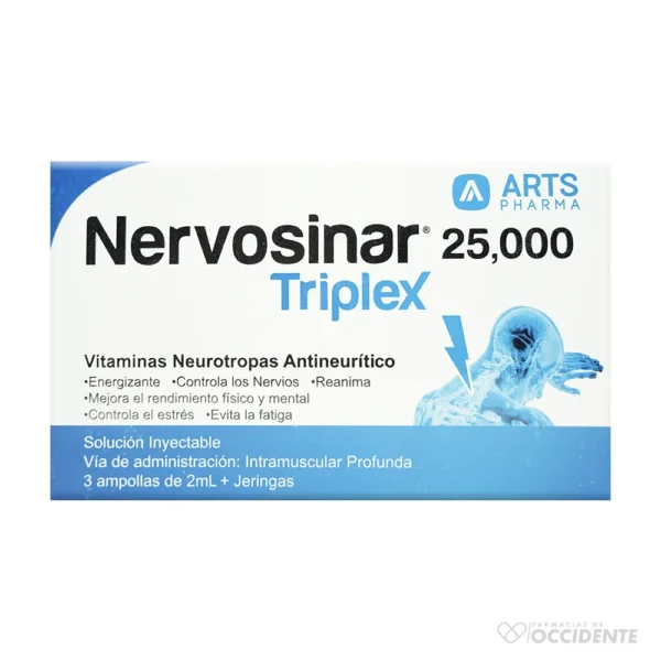 NERVOSINAR 25.000 AMPOLLA 2ML X 3