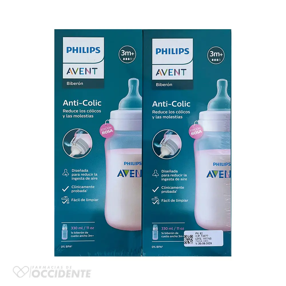 PACHA AVENT ANTICOLICOS X 11OZ (3M )(Duo)(Rosada)