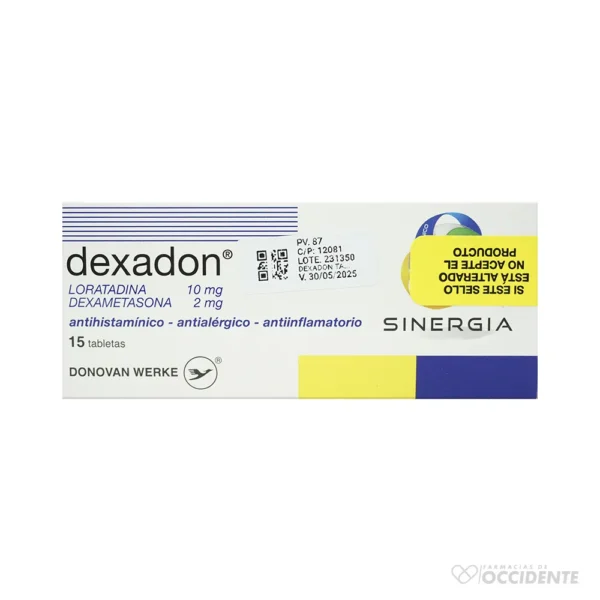 DEXADON TABLETAS 10MG/2MG x 15