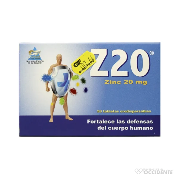 Z20 TABLETAS 20MG X 10 (CAJA 5 BLISTER)