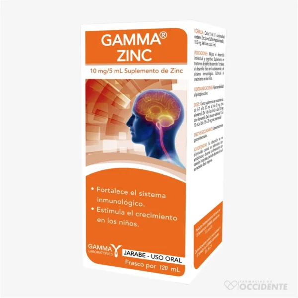 GAMMAZINC JARABE 10MG/5ML X 120ML