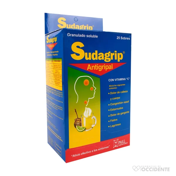 SUDAGRIP NOCHE TABLETAS X 2 (CAJA DE 25 Sobres)