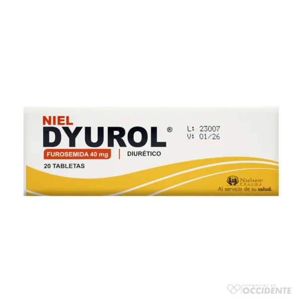 NIEL-DYUROL TABLETAS 40MG X 20