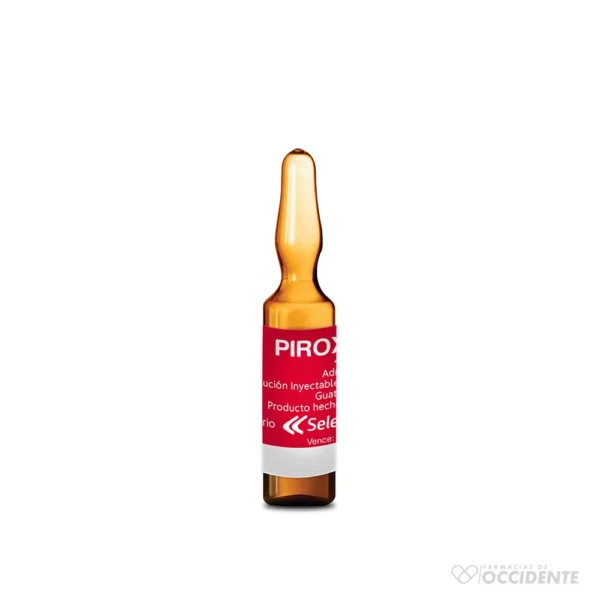 PIROXICAM 40mg/2ml AMPOLLA CAJA*25 X 1 (CAJA DE 25 UNIDADES). SELECTPHARMA