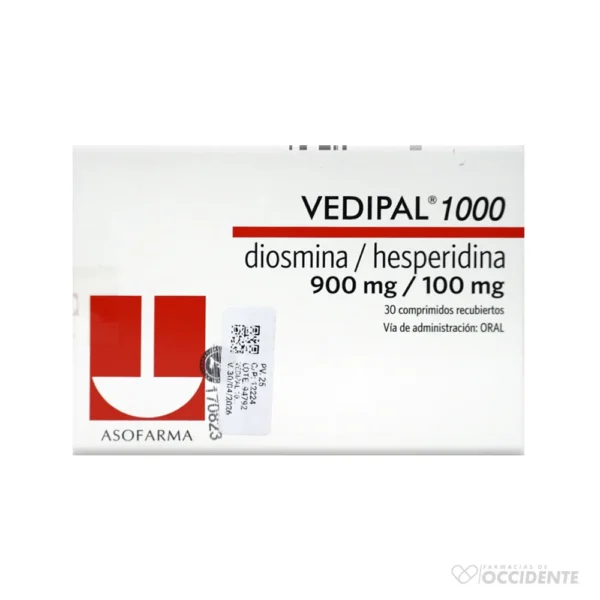 VEDIPAL 1000 COMPRIMIDOS 900MG/100MG X 30