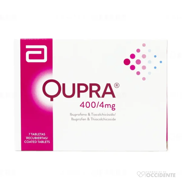 QUPRA TABLETAS 400/4MG X 7