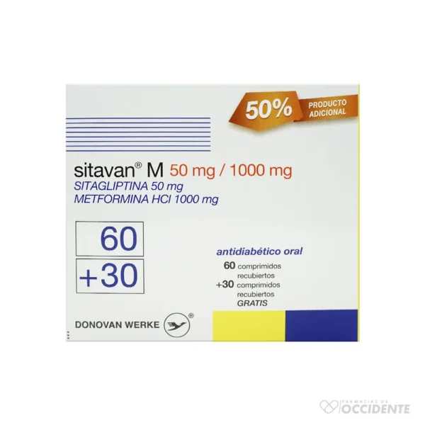 SITAVAN M TABLETAS 50/1000MG X 60