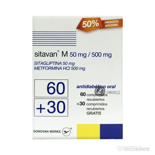 SITAVAN M TABLETAS 50/500MG X 60