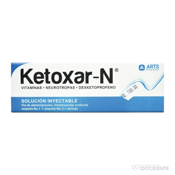 KETOXAR-N AMP (VITAMINAS NEUROTROPAS DEXKETOPROFENO)