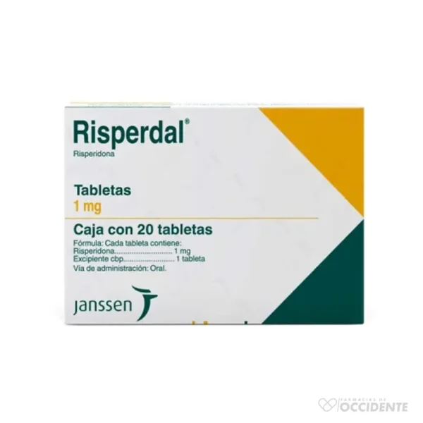 RISPERDAL 1MG TABLETAS X 20