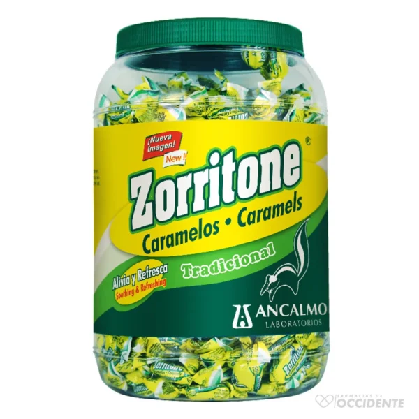 ZORRITONE CARAMELOS TARRO 500 X 1 UNIDAD