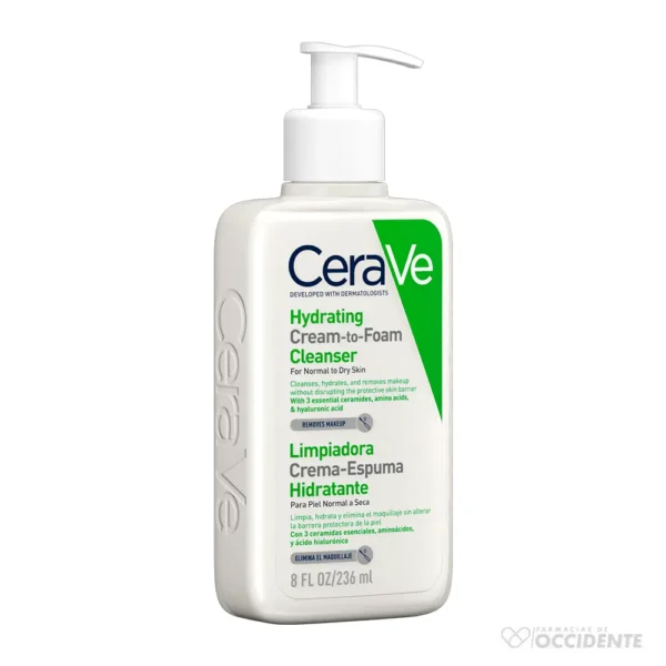 CERAVE LIMPIADORA CREMA-ESPUMA HIDRATANTE X 236ML