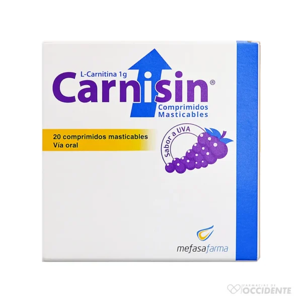 CARNISIN COMPRIMIDOS MASTICABLES 1G X 20