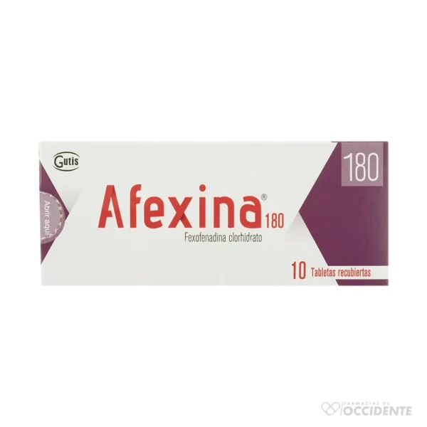 AFEXINA TABLETAS 180MG X 10