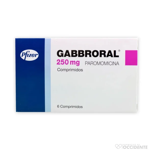 GABRORAL CAPSULAS 250MG X 6 (CAJA DE 24 BLISTER)