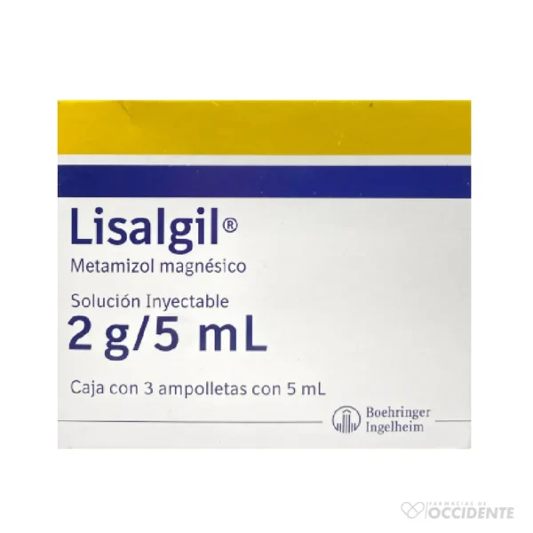 LISALGIL 2 GR /5 ML X 3 AMP