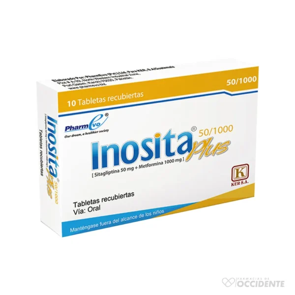 INOSITA PLUS TABLETAS 50MG/1000MG X 28