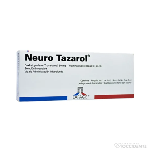 NEURO TAZAROL AMPOLLA 50MG X 2