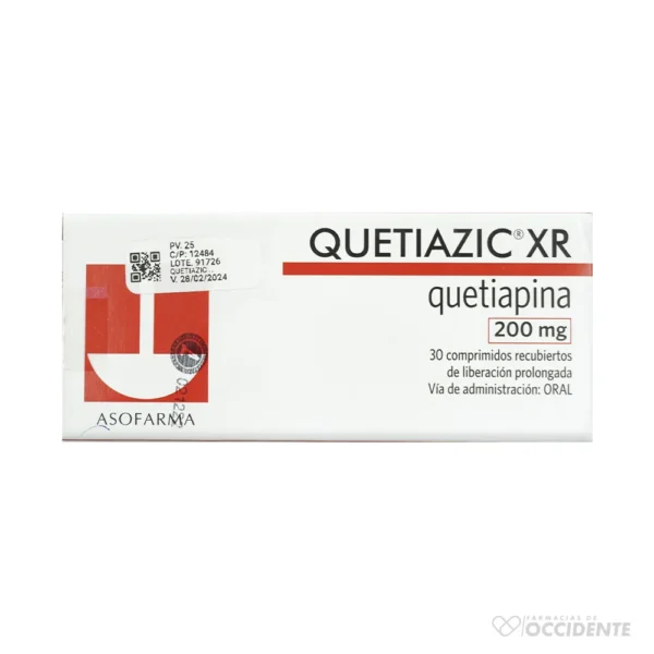 QUETIAZIC XR COMPRIMIDOS 200MG X 30