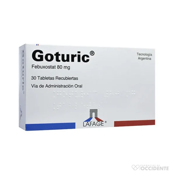 GOTURIC TABLETAS 80MG x 30