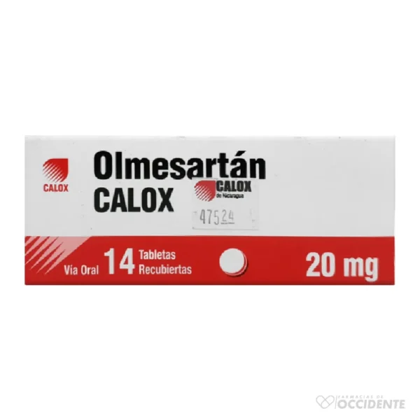 OLMESARTAN CALOX TABLETAS 20MG X 14