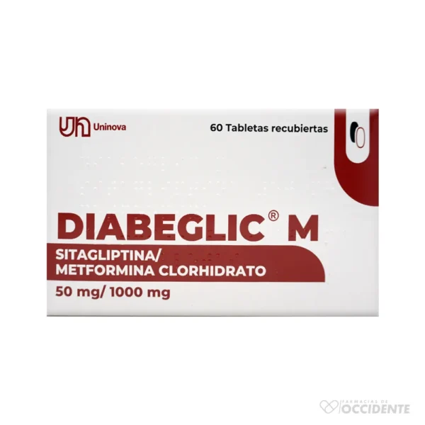 DIABEGLIC M 50/1000MG TABLETAS X 60