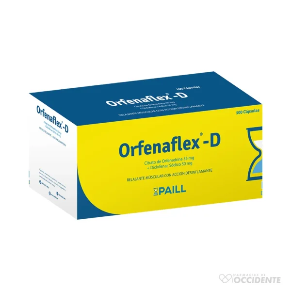 ORFENAFLEX-D CAPSULAS 35/50MG X 10 (CAJA DE 10 BLISTER)