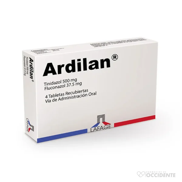 ARDILAN TABLETAS 500MG/37.5MG X 4 (Atado 1 1)