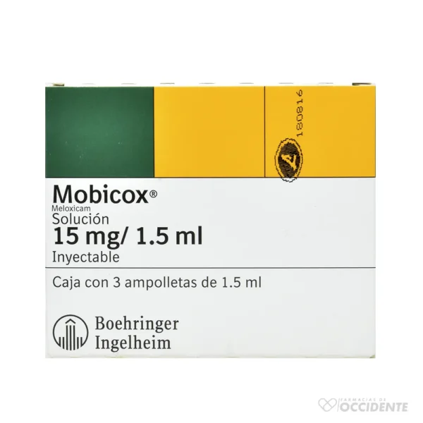 MOBICOX AMPOLLAS 15MG X 3