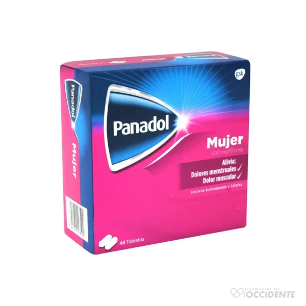 PANADOL MUJER CAJA X SOBRE 2 TAB (CAJA 26 SOB)